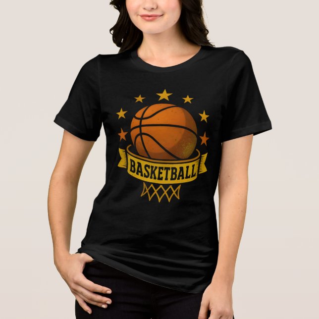 Camiseta design de basquete engraçado para amantes (Frente)