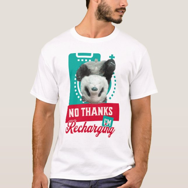 Camiseta Design de Bateria Social de Panda com Burnout Intr (Frente)