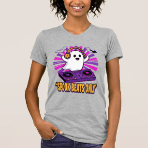 Camiseta Design de Batidas de DJ Fantasma Assustador de Hal