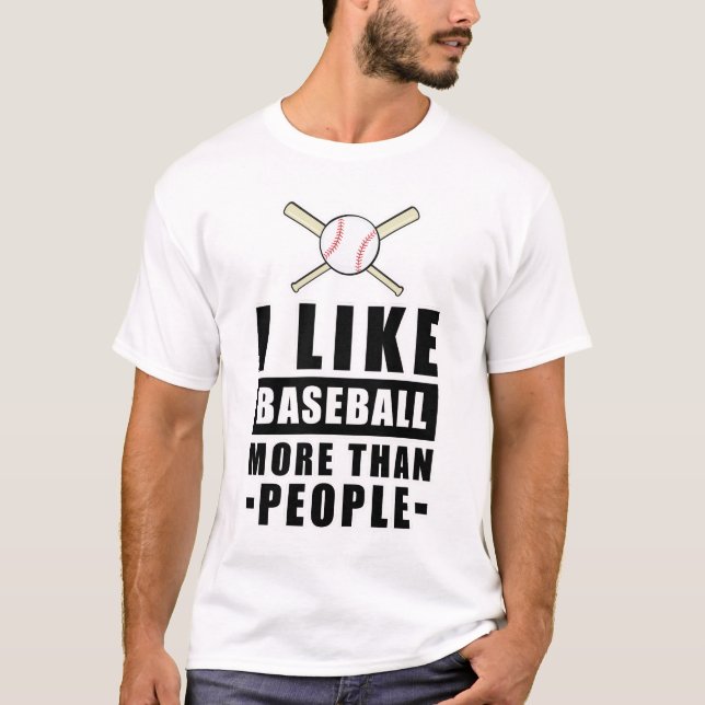 Camiseta Design de Beisebol Engraçado (Frente)