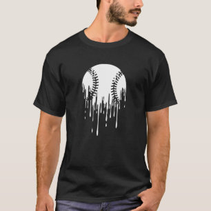 Camiseta Design de beisebol pingando para fãs de esportes o
