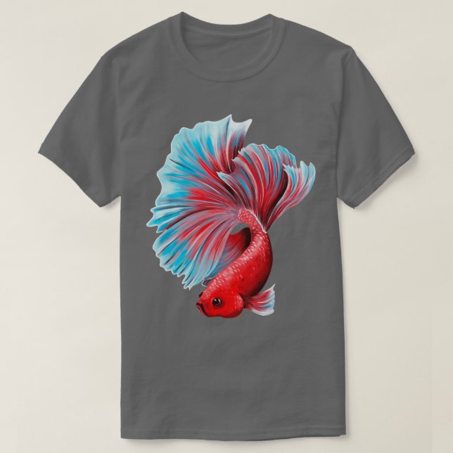 Camiseta Design de betta colorida (Frente do Design)
