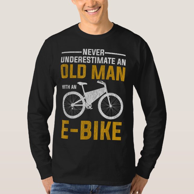 Camiseta Design De Bicicleta Elétrica Engraçado Com Uma Bic (Frente)