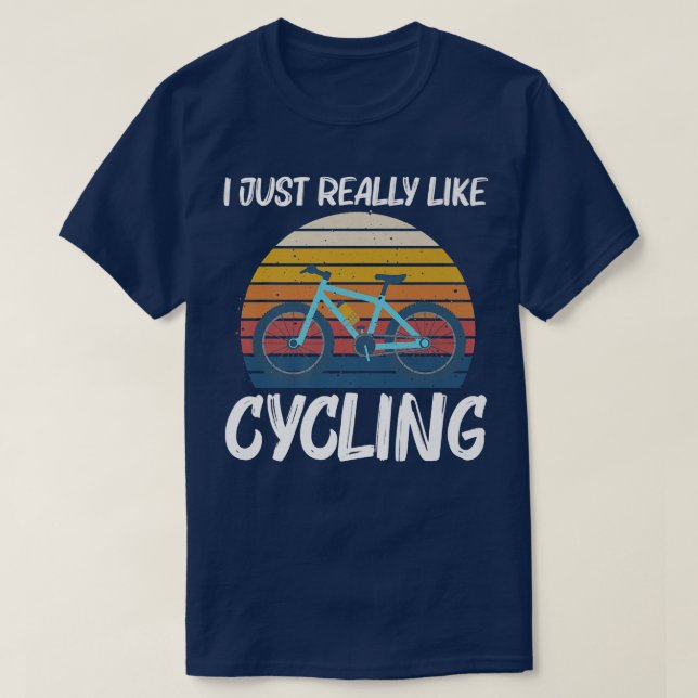 Camiseta Design de bicicleta legal para homens movendo bici (Frente do Design)