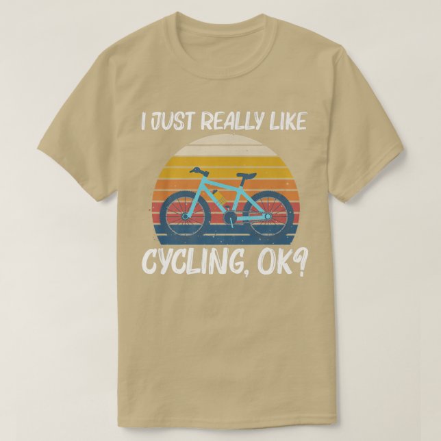 Camiseta Design de bicicleta legal para homens movendo bici (Frente do Design)