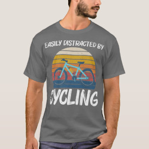 Camiseta Design de bicicleta legal para homens movendo bici