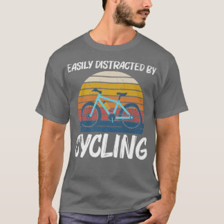 Camiseta Design de bicicleta legal para homens movendo bici