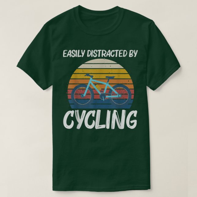 Camiseta Design de bicicleta legal para homens movendo bici (Frente do Design)