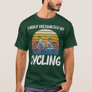 Camiseta Design de bicicleta legal para homens movendo bici