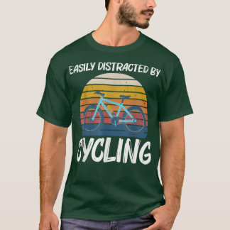 Camiseta Design de bicicleta legal para homens movendo bici