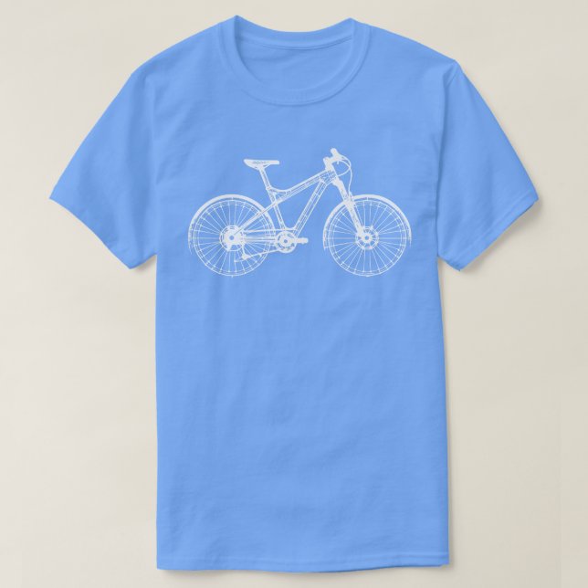 Camiseta design de bicicleta wireframes (Frente do Design)