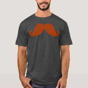 Camiseta Design de bigode castanho legal 2
