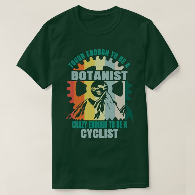 Camiseta Design de Biker Botânico (Frente do Design)