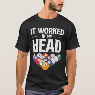 Camiseta Design De Bilhar Engraçado Para Homens Mulheres Vê
