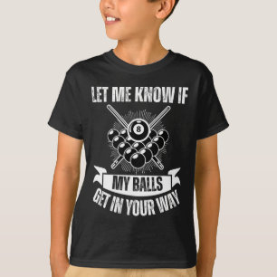 Camiseta Design De Bilhar Engraçado Para Homens Piscina Bil
