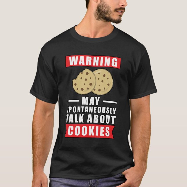Camiseta Design de Biscoito Divertido (Frente)