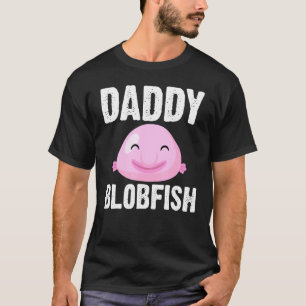 Camiseta Design de Blobfish Legal Para Homens Pai Pescadore