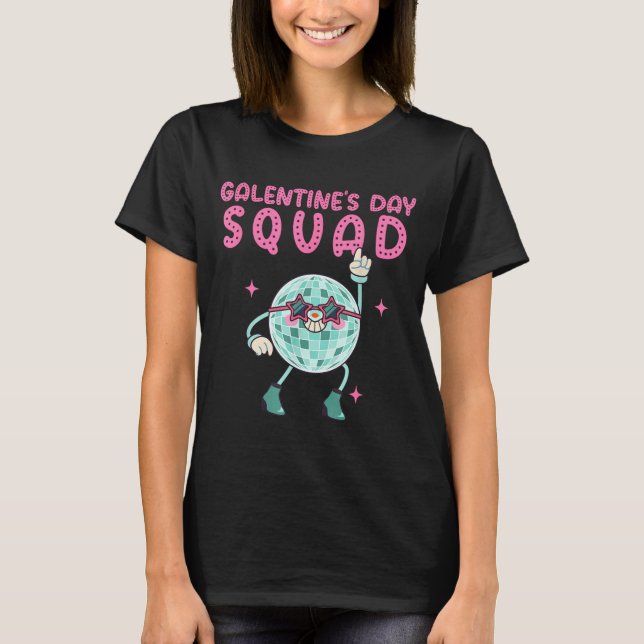 Camiseta Design de Bola de Discoteca do Esquadrão do Dia da (Frente)
