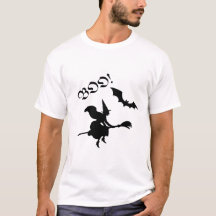 Design de Boo Wity Voando no Halloween