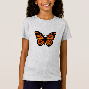 Camiseta Design de Borboleta Monarca - Bela Jersey - T-Sh