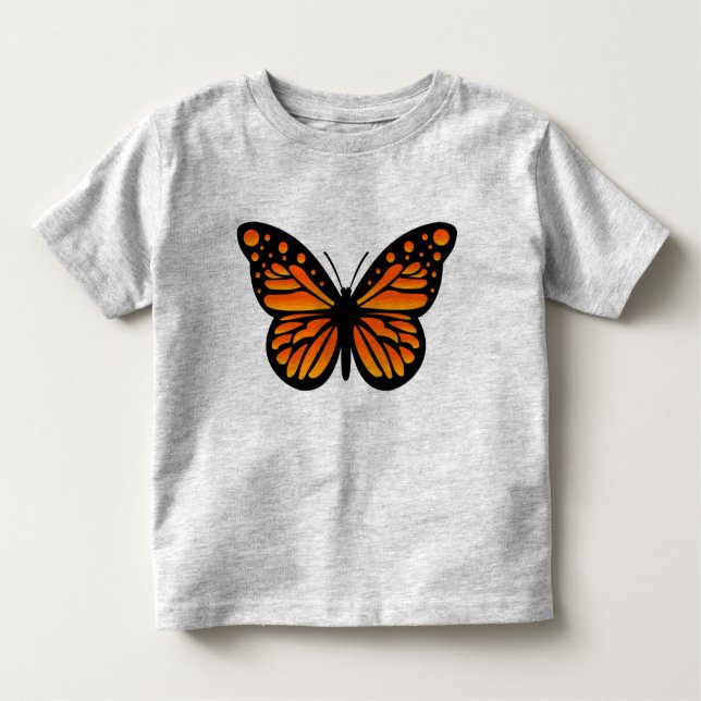 Camiseta Design de Borboleta Monarca - Toddler Fine Jersey  (Frente)