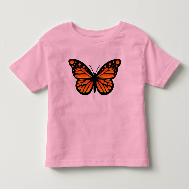 Camiseta Design de borboleta Monarca - Toddler Fine Jersey  (Frente)