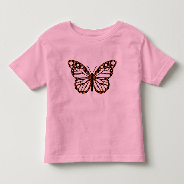 Camiseta Design de Borboleta Monarca - Toddler Fine Jersey  (Frente)