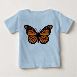 Camiseta Design de Borboleta Monarch - Baby Fine Jersey T-S