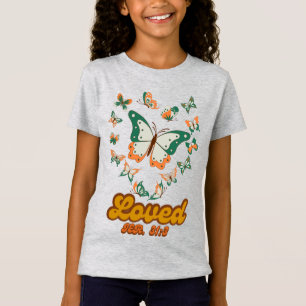 Camiseta Design de Borboleta Verde inspirada em Jeremiah 31