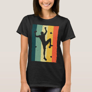 Camiseta Design de Bouldering Vintage para Homens Roupas de