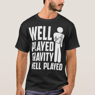 Camiseta Design De Braço Quebrado Engraçado Para Homens Mul