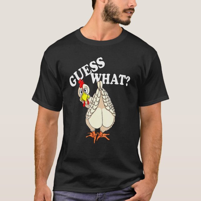 Camiseta Design de Bunda de Frango Adivinha (Frente)
