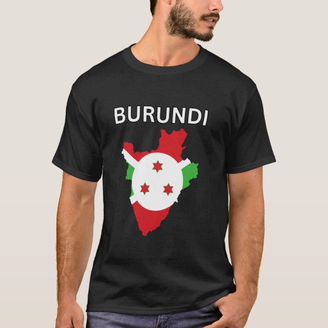 Camiseta Design de Burundi (Frente)