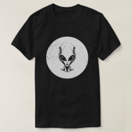 Camiseta Design de Cabeça de Alien Misterioso