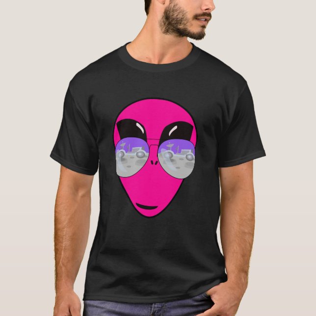 Camiseta Design de Cabeça de Alienígena Epic Shades (Frente)