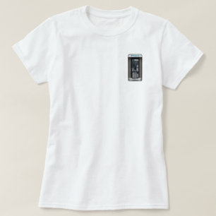 Camiseta Design de Cabine Telefônica Antiga, Arte de Cabine