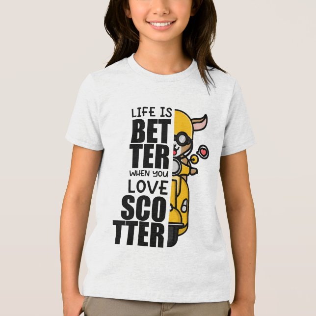 Camiseta Design de cabra de Patinete (Frente)