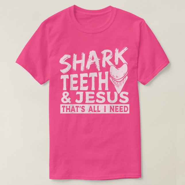 Camiseta Design de caça de dentes fósseis para uma cambada  (Frente do Design)
