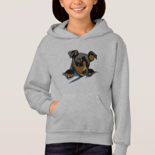 Camiseta Design de cachorro de Dachshund preto fofo