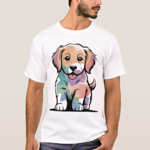 Camiseta Design de Cachorro Fofo