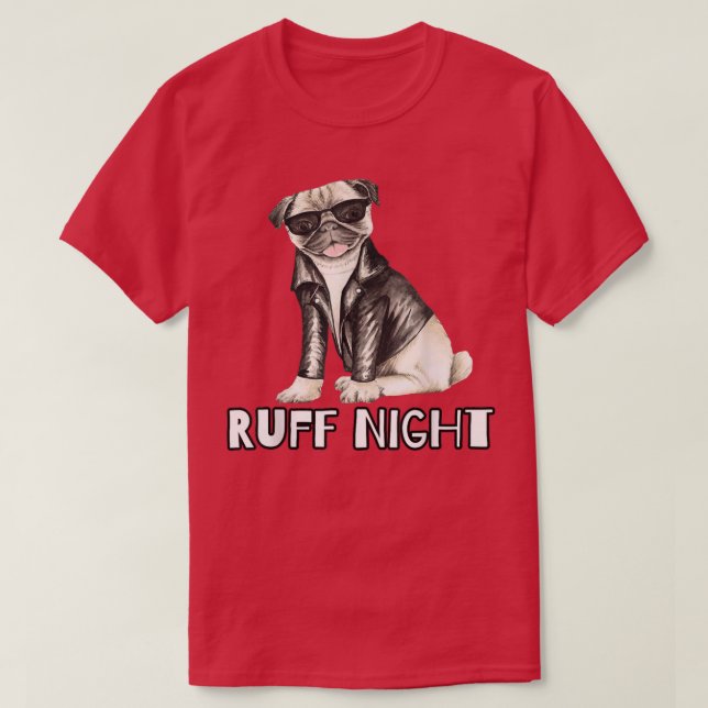 Camiseta Design de Cachorro Noturno Ruff (Frente do Design)