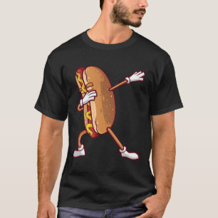 Camiseta Design De Cachorro Quente Bonito Para Crianças Mul