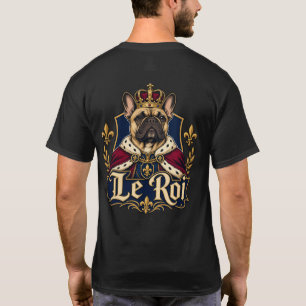 Camiseta Design de Cachorro Real Rei Bulldog Francês