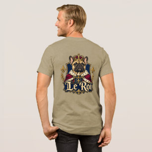 Camiseta Design de Cachorro Real Rei Bulldog Francês