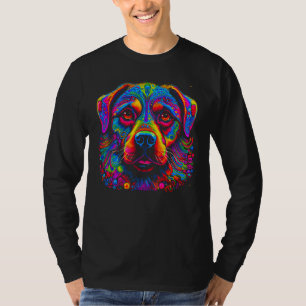 Camiseta Design de cachorro Rottweiler fofo