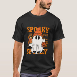 Camiseta Design de café Spooky Ghost Halloween