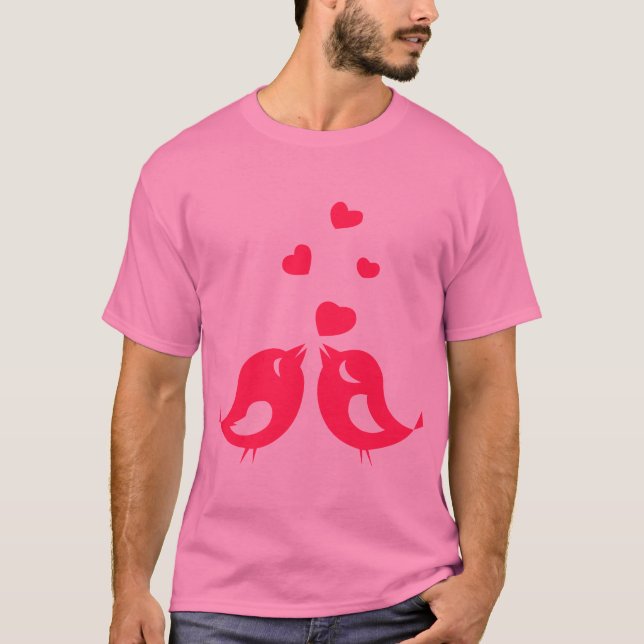 Camiseta Design de camisa-T de Casal perfeitamente pareada (Frente)