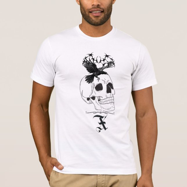 Camiseta Design de Camisa-T inspirada em gótica para estéti (Frente)