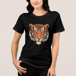 Camiseta Design de Camiseiros De Cabeça De Tigre - Ani Selv
