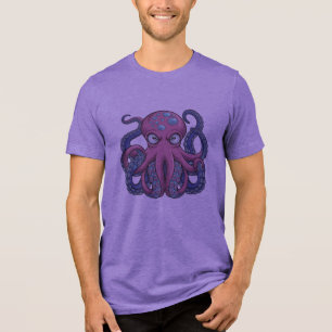 Camiseta Design de Camiseiros T Monstro de Octopus Vetor - 